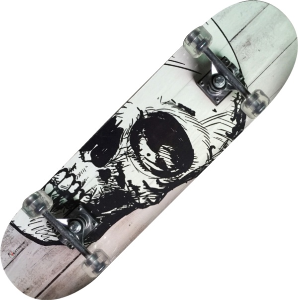 NXT SKATEBOARD TRIBE PRO WHITE SKULL